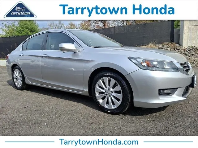 2014 Honda Accord EX-L in Modern Steel Metallic — front three-quarter view