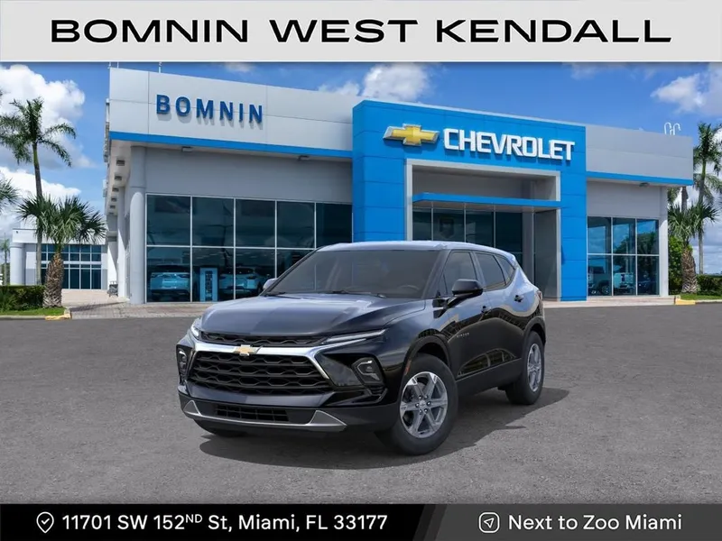 2026 Chevrolet Blazer 2LT in Black — front three-quarter view
