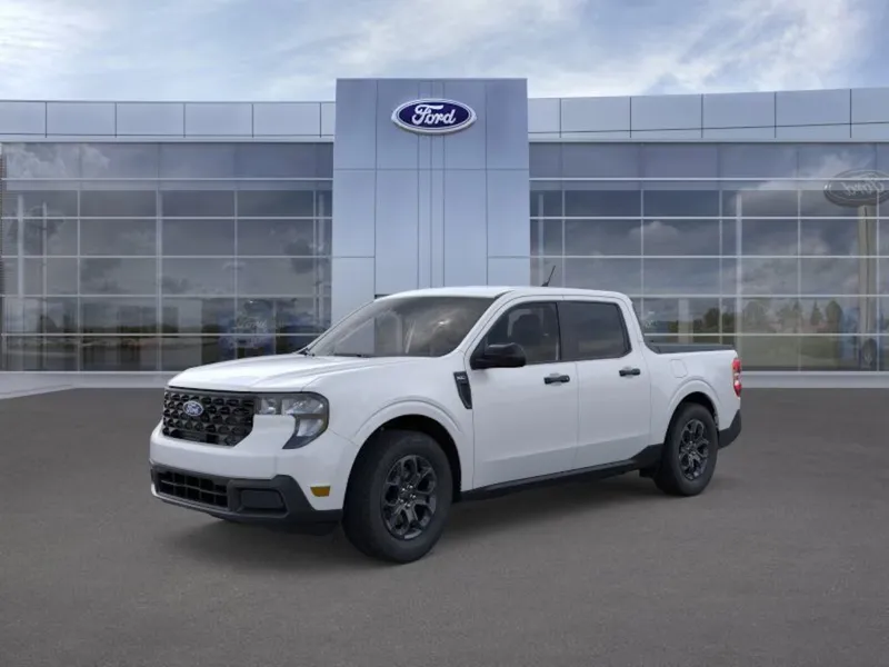 2026 Ford Maverick in Oxford White — front three-quarter view
