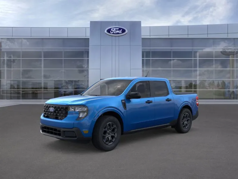 2026 Ford Maverick in Velocity Blue — front three-quarter view