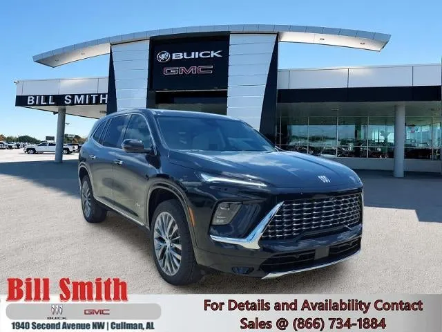 2026 Buick Enclave Avenir in Ebony Twilight Metallic — front three-quarter view