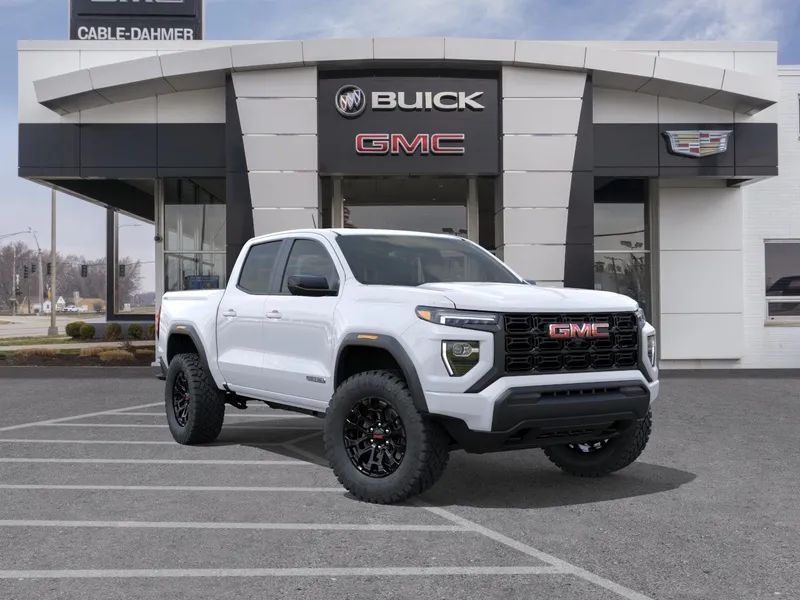 2026 GMC Canyon Elevation in Summit White — front three-quarter view