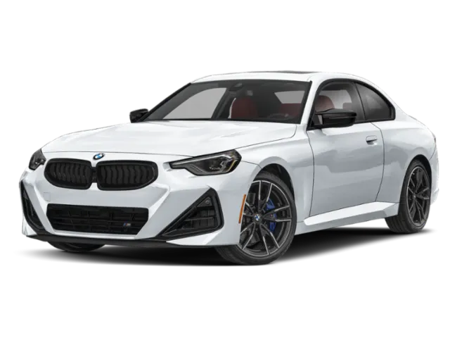 2026 BMW 2 Series M240i in White — front three-quarter view