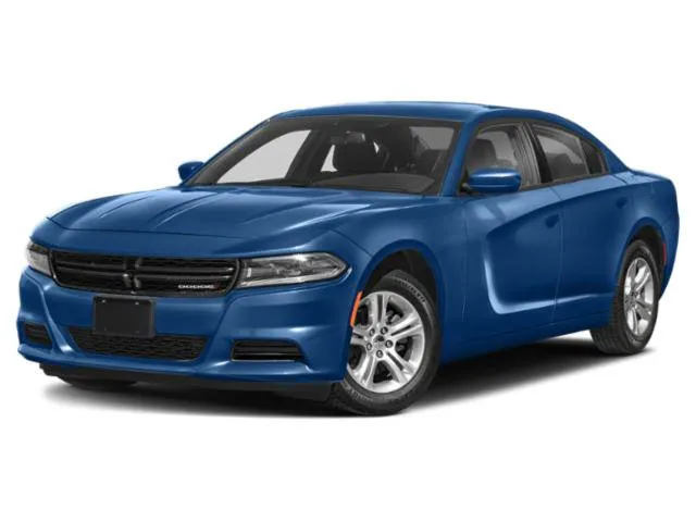 2022 Dodge Charger SXT in White Knuckle Clearcoat — front three-quarter view