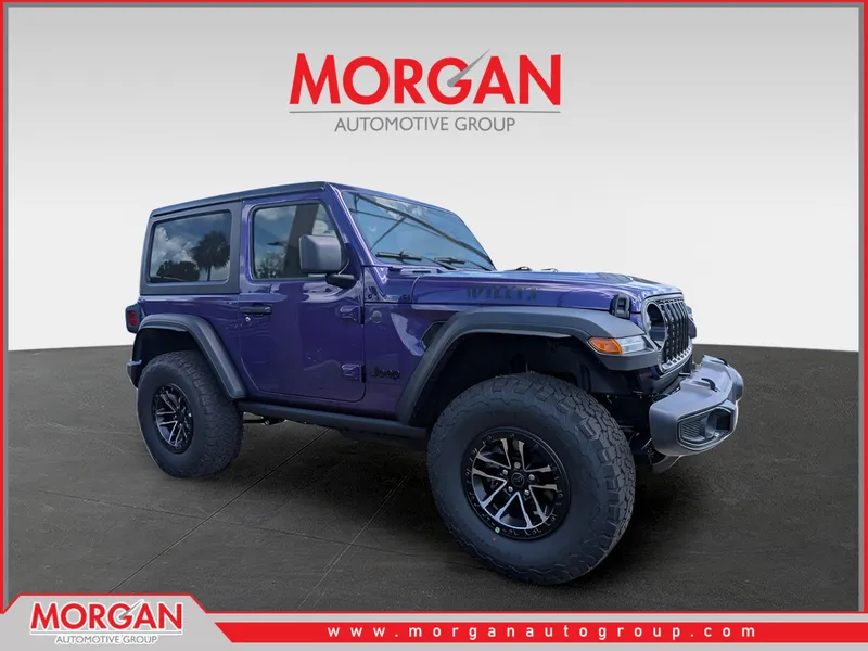 2026 Jeep Wrangler Willys in Purple — front three-quarter view