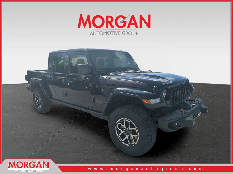 2026 Jeep Gladiator Rubicon in Black — front three-quarter view