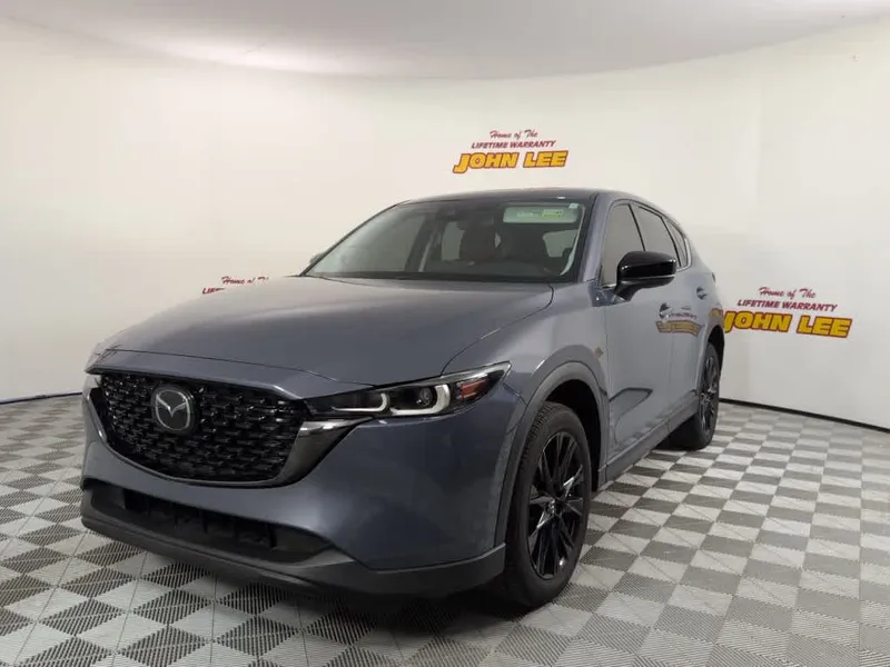 2023 Mazda Mazda CX-5 2.5 S Carbon Edition in Polymetal Gray — front three-quarter view