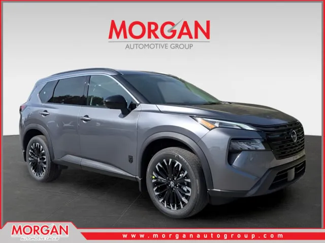 2026 Nissan Rogue Dark Armor in Gray — front three-quarter view