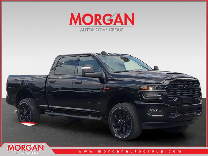 2026 Ram 2500 Tradesman in Black — front three-quarter view