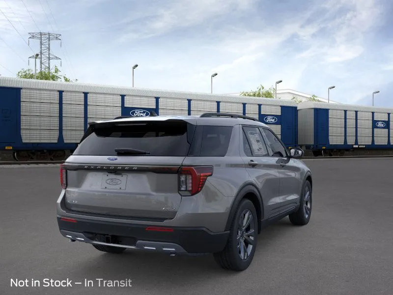 2026 Ford Explorer Active in Gray — front three-quarter view