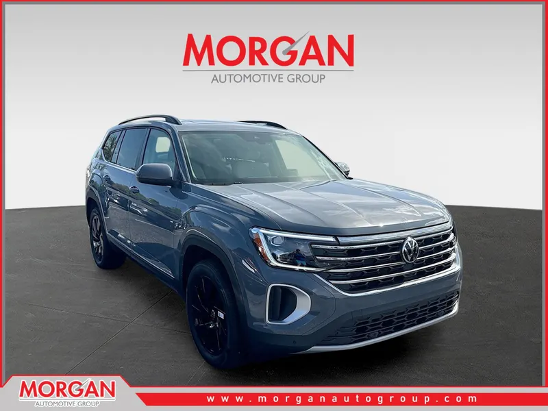 2026 Volkswagen Atlas 2.0T SE w/Technology in Gray — front three-quarter view