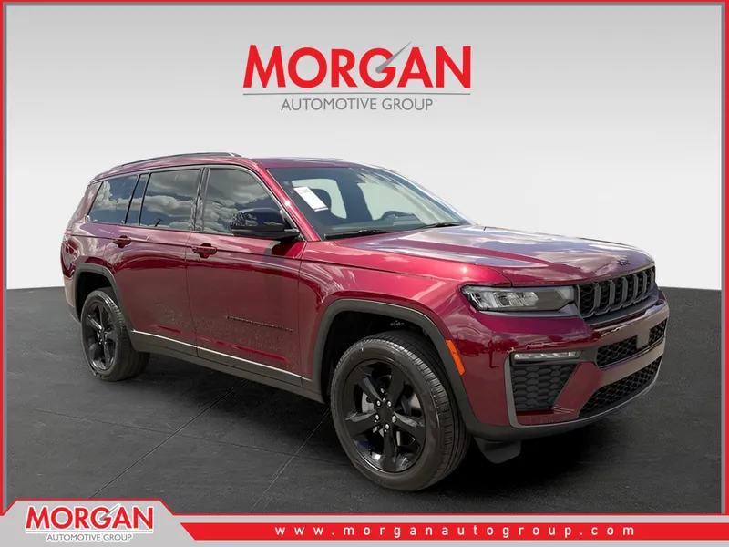 2026 Jeep Grand Cherokee L Limited in Red — front three-quarter view