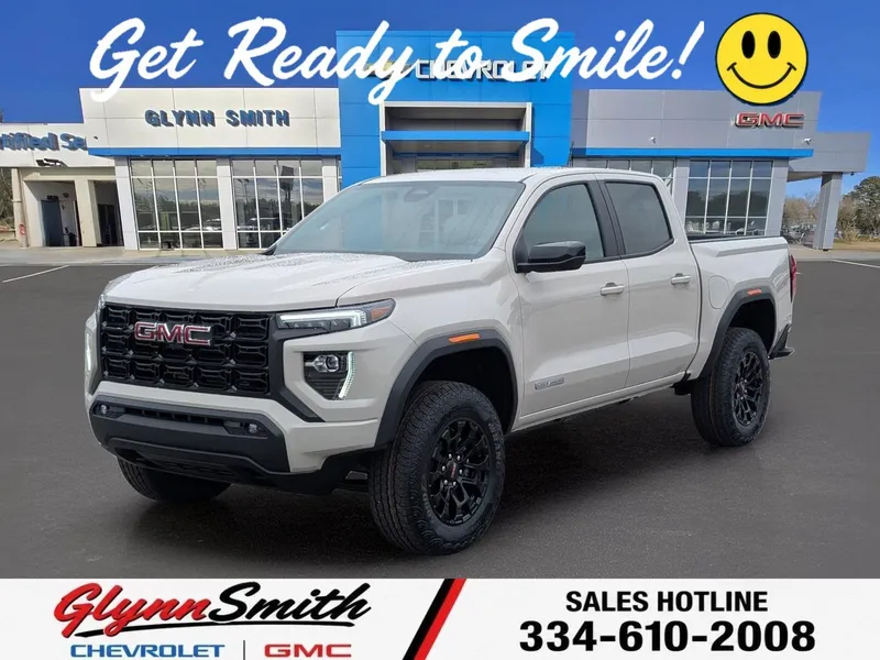 2026 GMC Canyon Elevation in Coastal Dune — front three-quarter view