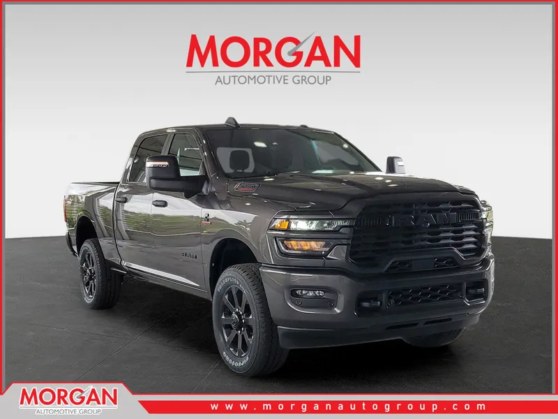 2026 Ram 2500 Big Horn in Granite Crystal Metallic Clearcoat — front three-quarter view