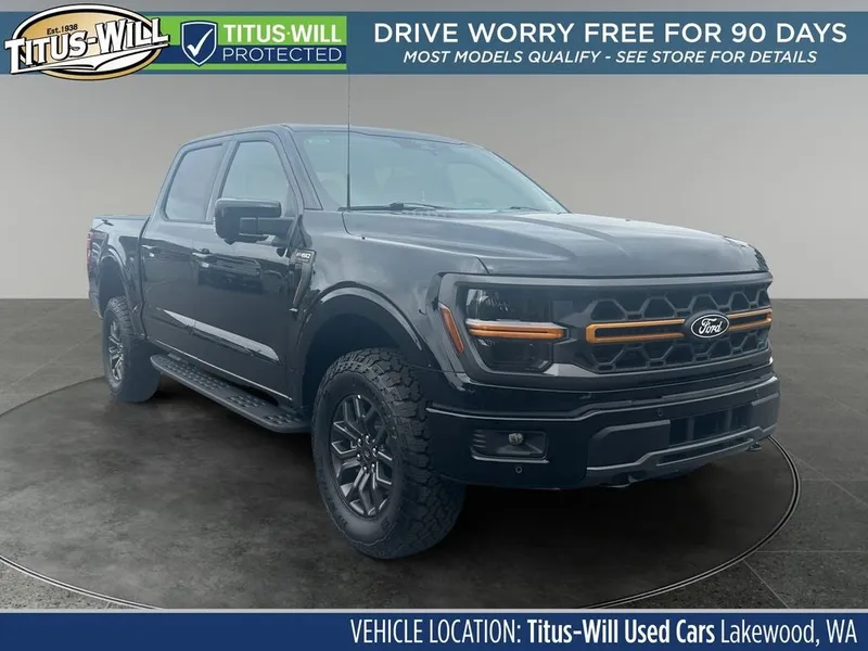 2026 Ford F-150 Tremor in Black — front three-quarter view