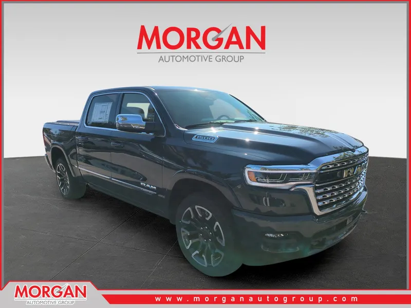 2026 Ram 1500 Limited in Blue — front three-quarter view