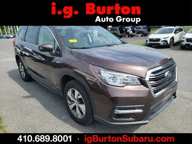 2019 Subaru Ascent Premium in Cinnamon Brown Pearl — front three-quarter view