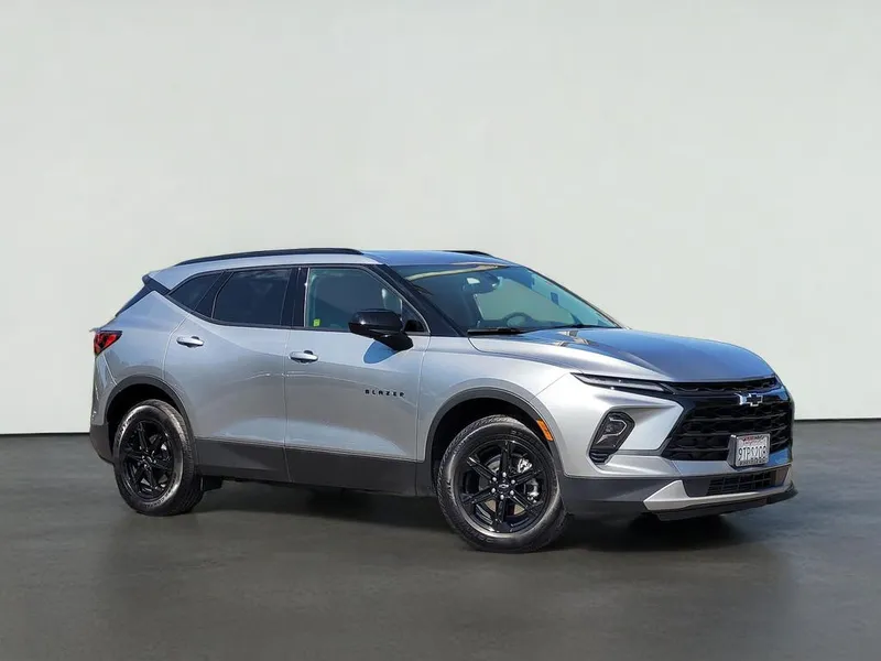 2025 Chevrolet BLAZER LT in Sterling Gray Metallic — front three-quarter view