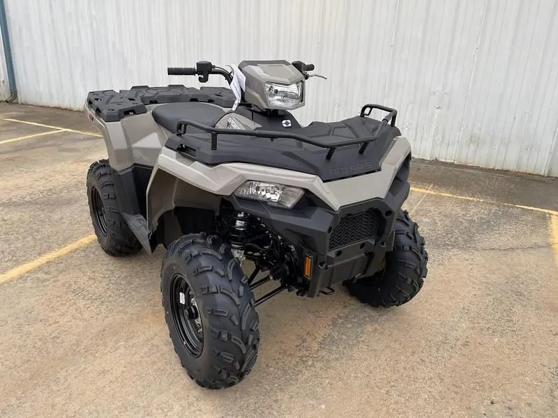 2026 Polaris Sportsman 570 EPS in Desert Sand — front three-quarter view