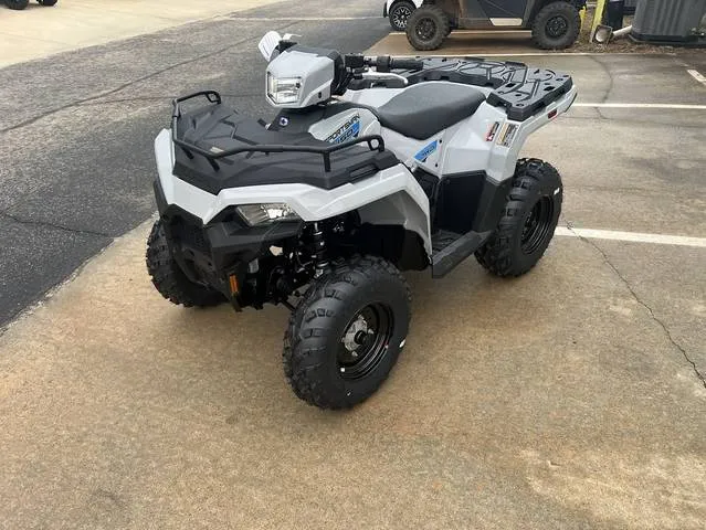 2026 Polaris® Sportsman 450 Ghost Grey — front three-quarter view