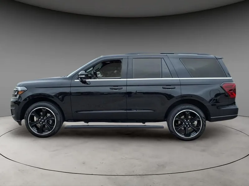 2024 Ford Expedition Limited in Agate Black Metallic — front three-quarter view