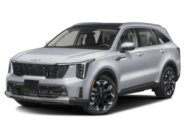 2026 Kia Sorento SX in Wolf Gray — front three-quarter view