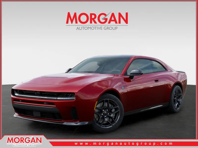 2026 Dodge Charger R/T Scat Pack in Red — front three-quarter view