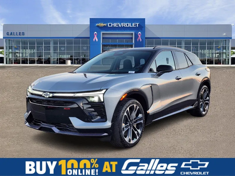 2026 Chevrolet Blazer EV SS in Sterling Gray Metallic — front three-quarter view
