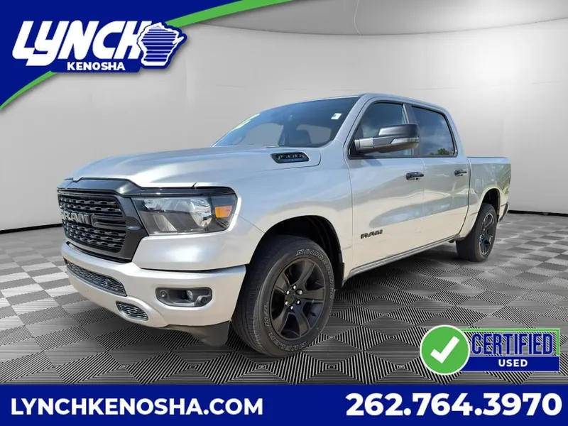 2024 RAM 1500 Big Horn in Silver — front three-quarter view