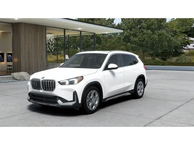 2027 BMW X1 Base in Alpine White — front three-quarter view