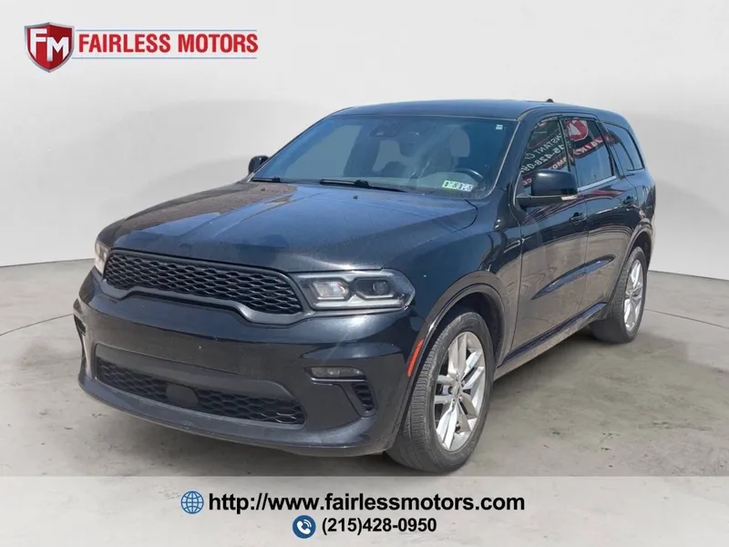 2022 Dodge Durango GT Plus 4dr SUV in Db Black Clear Coat — front three-quarter view