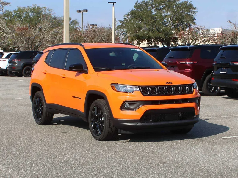 2026 Jeep Compass Latitude in Joose Exterior Paint — front three-quarter view