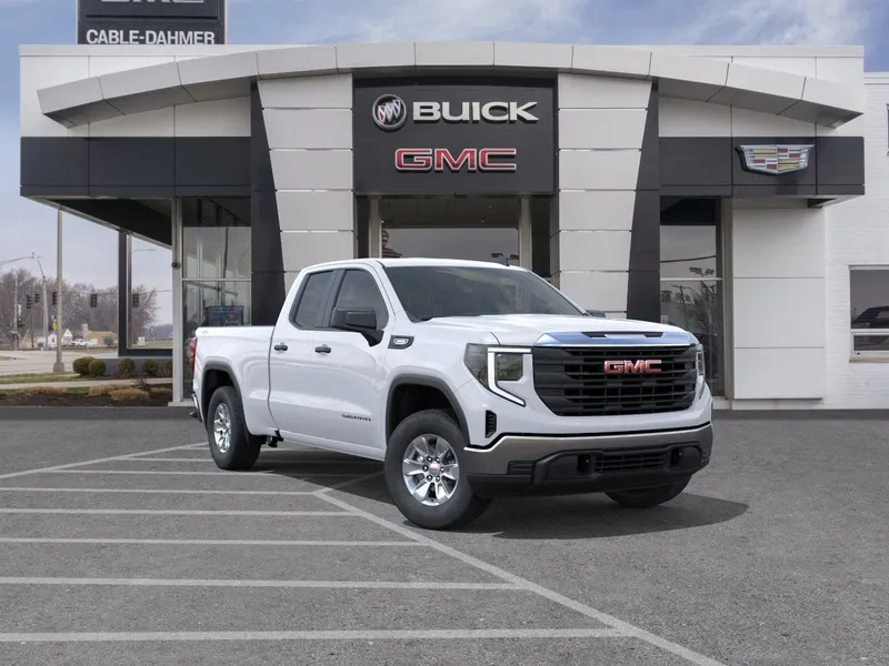 2026 GMC Sierra 1500 Pro in Summit White — front three-quarter view