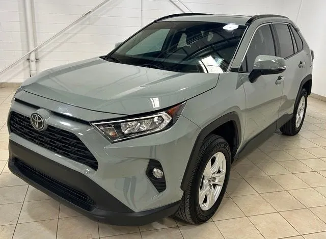 2021 Toyota RAV4 XLE in Lunar — front three-quarter view