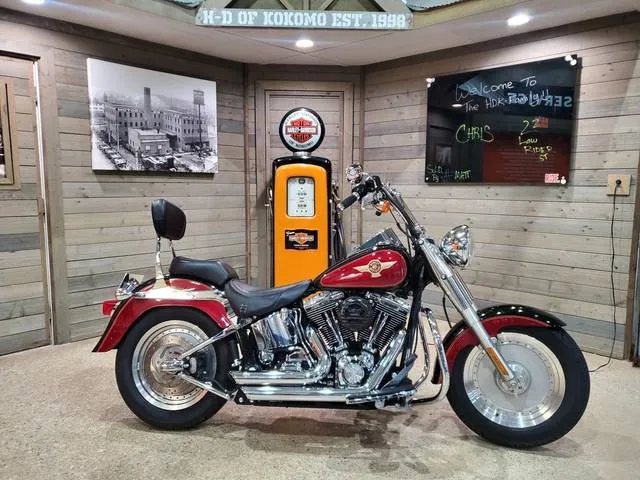 2005 Harley-Davidson® FLSTF - Fat Boy® — front three-quarter view
