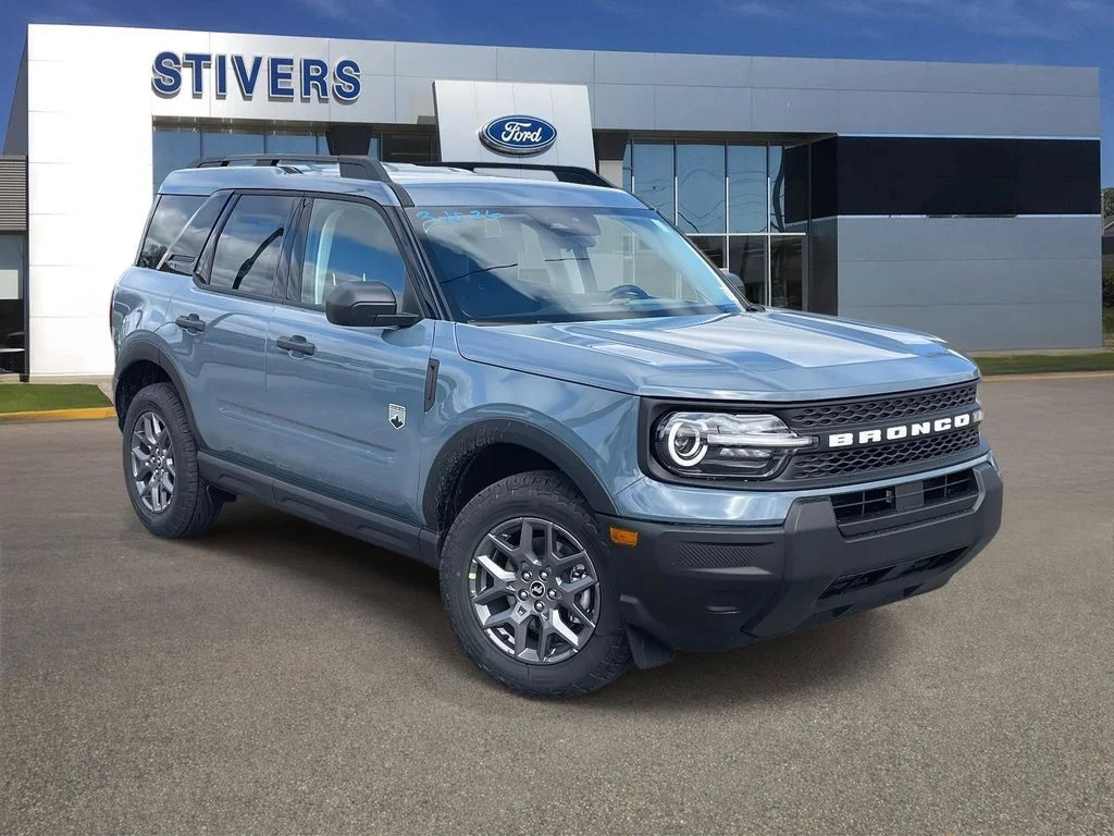 2026 Ford Bronco Sport Big Bend 5 Door SUV, SUV & Crossovers in Azure Gray Metallic Tri-Coat — front three-quarter view
