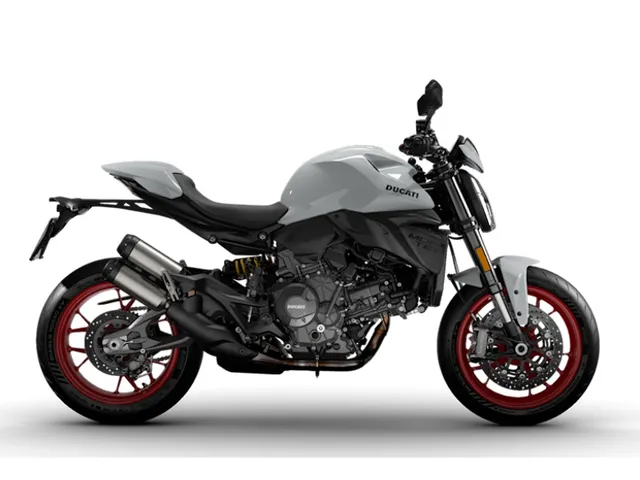 2026 Ducati Monster Plus Iceberg White — front three-quarter view