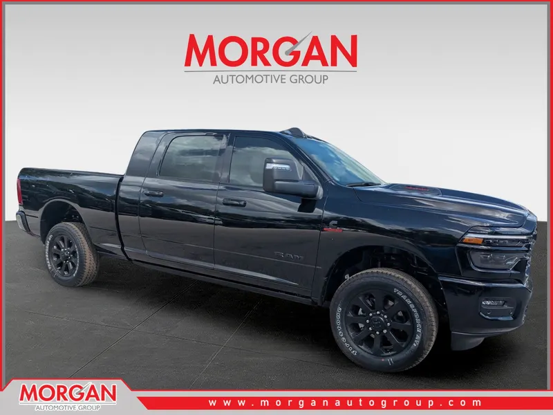 2026 Ram 2500 Laramie in Black — front three-quarter view