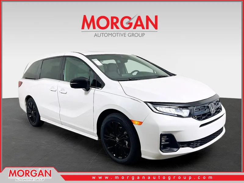 2026 Honda Odyssey Sport-L in White — front three-quarter view