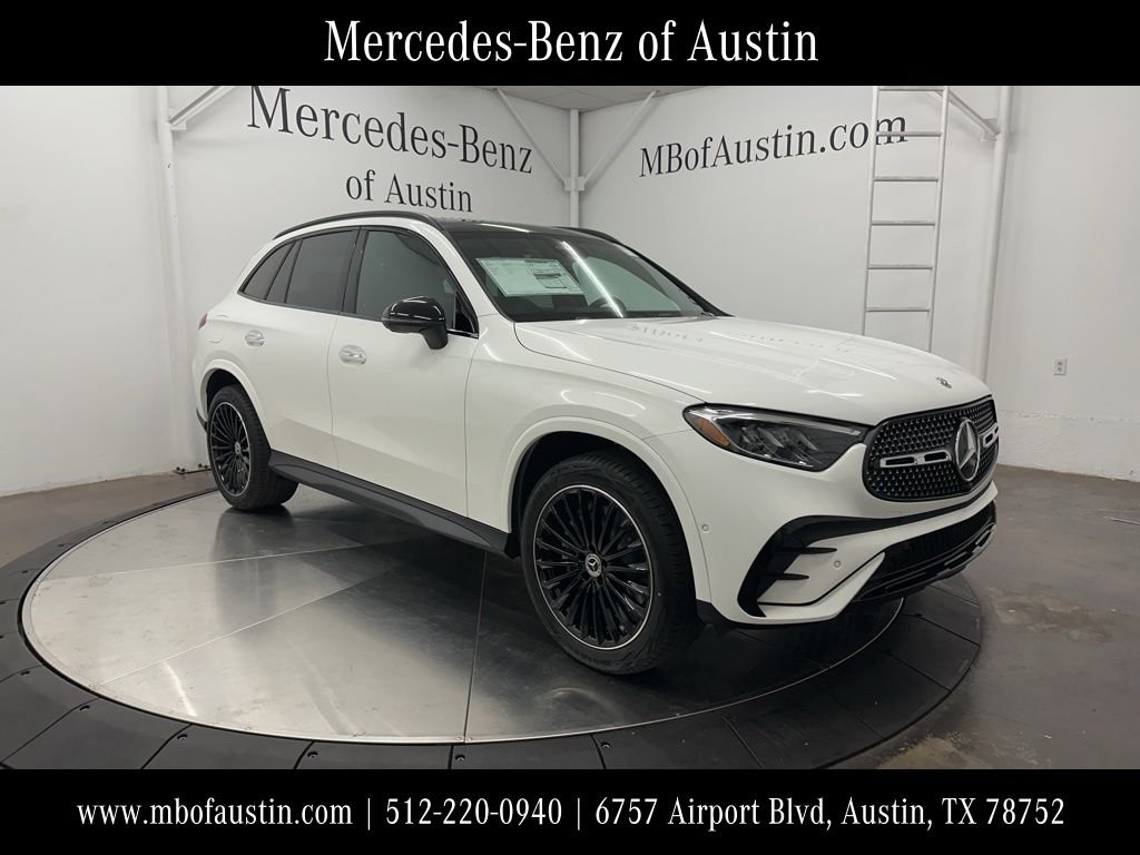 2026 Mercedes-Benz GLC 300 in White — front three-quarter view