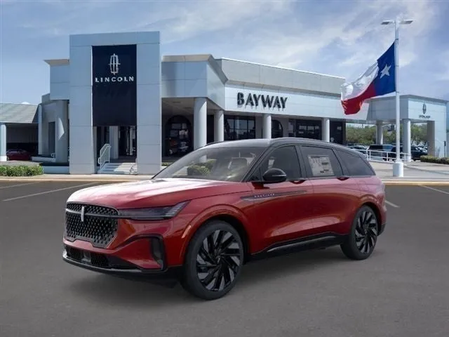 2026 Lincoln Nautilus Reserve in Red Carpet Metallic Tinted Clearcoat — front three-quarter view