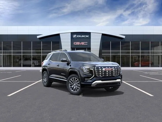2026 GMC Terrain Denali in Ebony Twilight Metallic — front three-quarter view