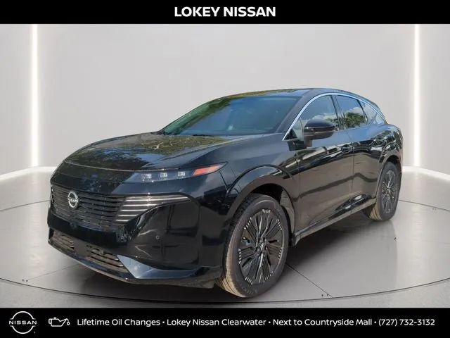 2026 Nissan Murano Platinum in Super Black — front three-quarter view