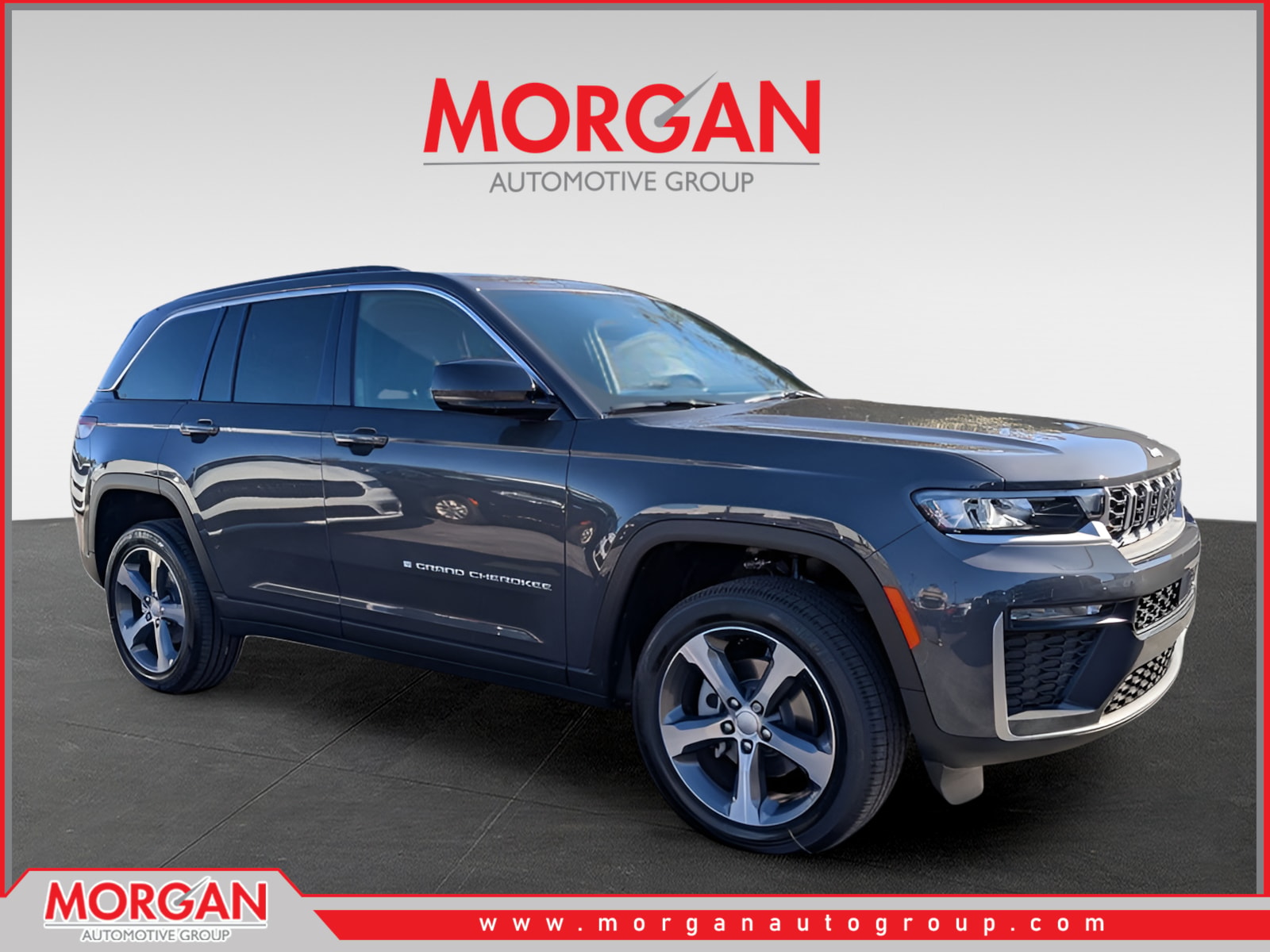 2026 Jeep Grand Cherokee Limited in Gray — front three-quarter view