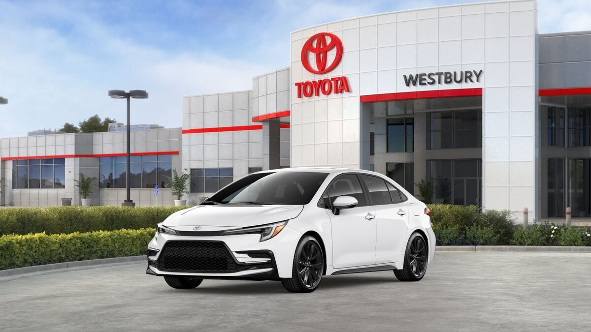2026 Toyota Corolla SE in Ice Cap — front three-quarter view