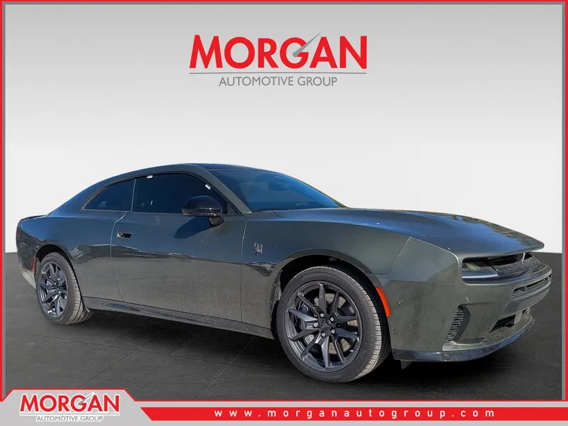 2026 Dodge Charger R/T Scat Pack in Green — front three-quarter view