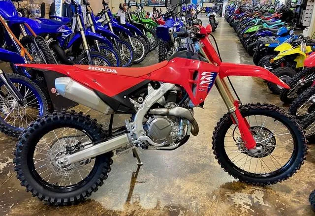 2025 Honda® CRF450RX — front three-quarter view