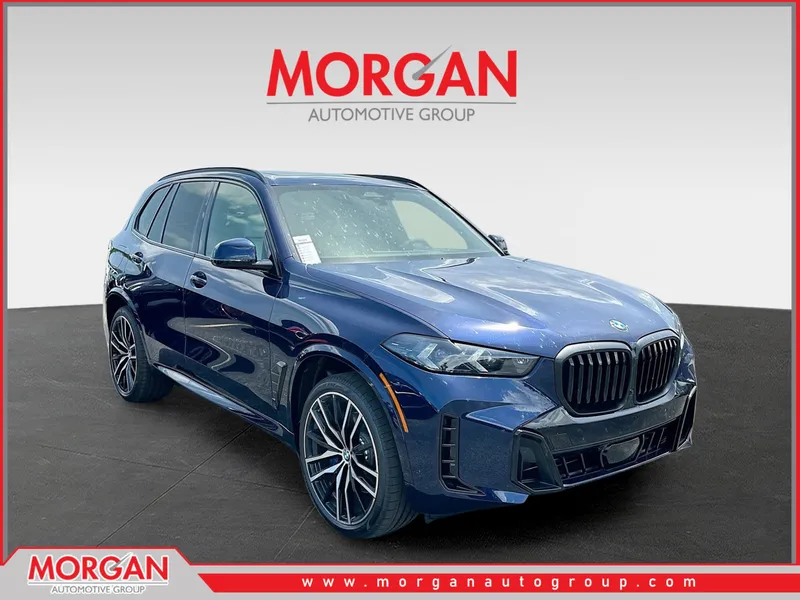 2026 BMW X5 sDrive40i in Blue — front three-quarter view