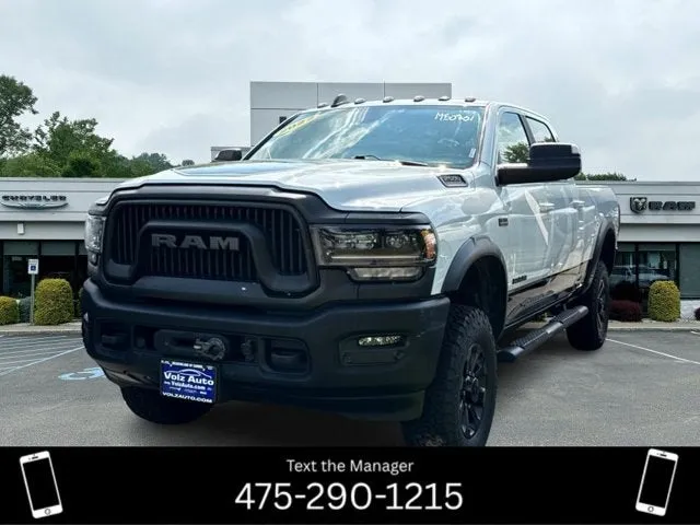 2022 RAM 2500 Power Wagon in Bright White Clearcoat — front three-quarter view