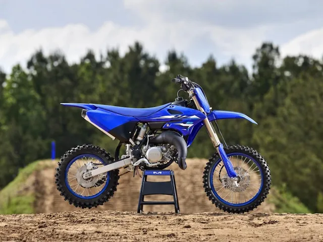 2026 Yamaha YZ85 — front three-quarter view